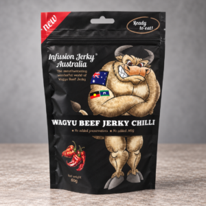 Infusion Jerky Australia Chilli Wagyu Beef Jerky 60 g pouch